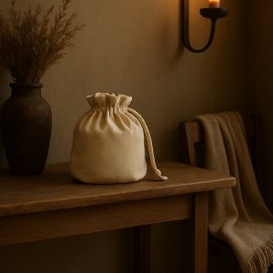Olé & Co Landelijke sfeerfoto van de tabernazak in de kleur neutraal op een oude houten tafel met vaan met droogboeket