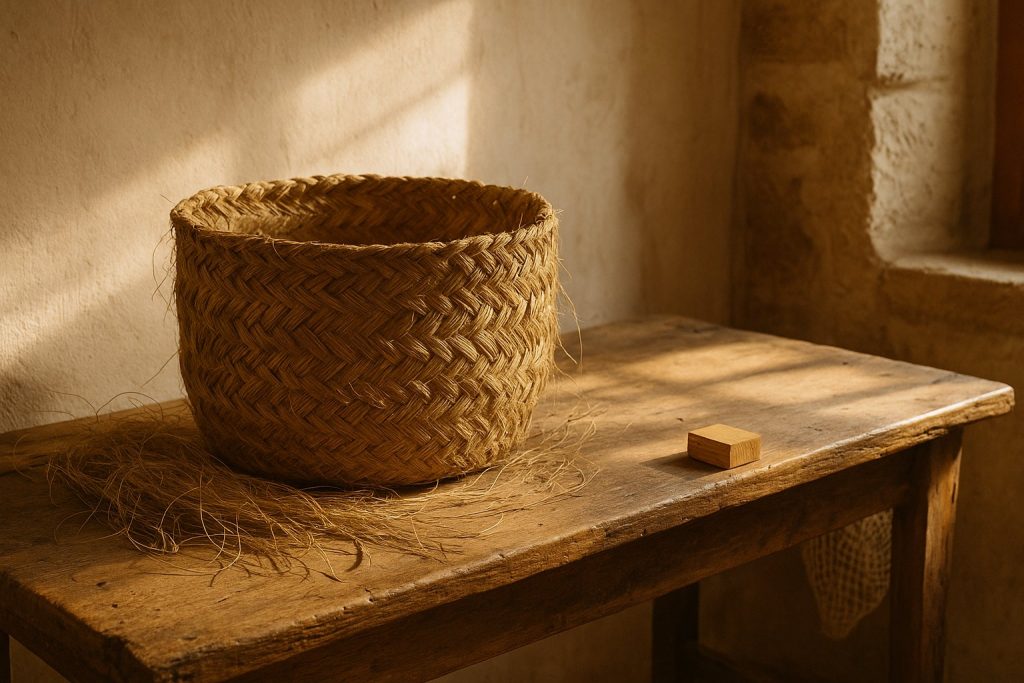 Handgevlochten esparto mand uit Andalusië – Olé & Co.