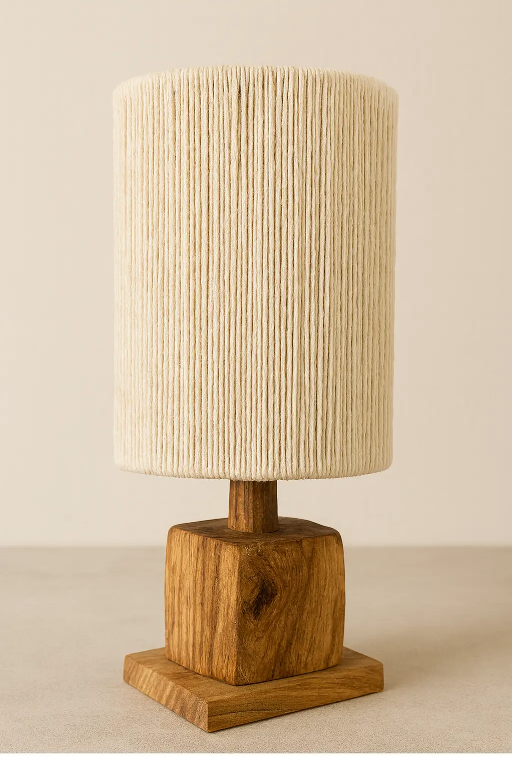 Olé & Co Katoendraad lampenkap in de kleur naturel