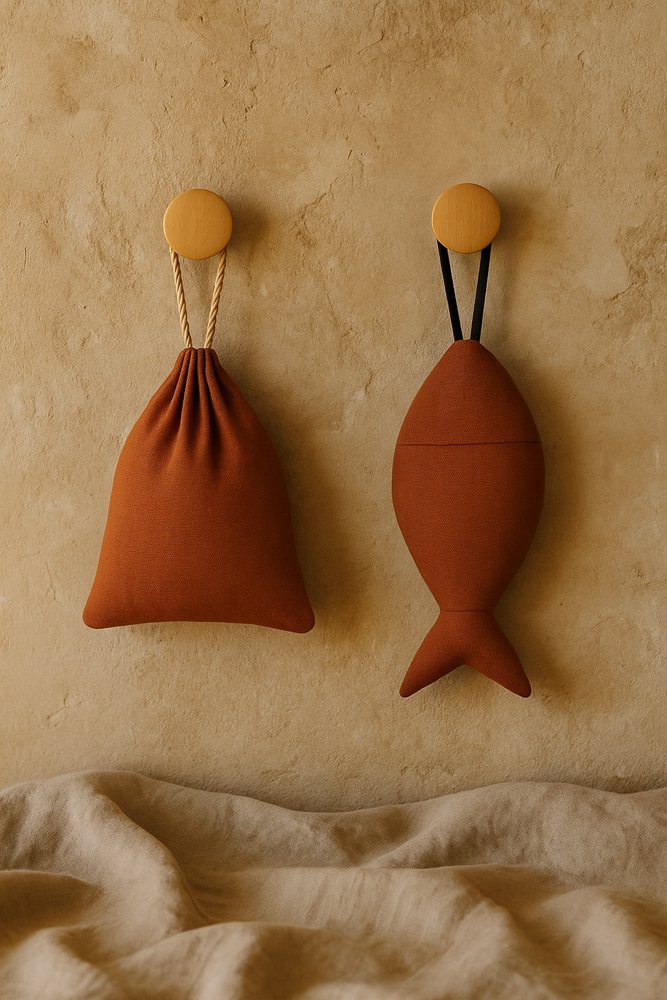 Europees linnen van Olé & Co visje en pouch