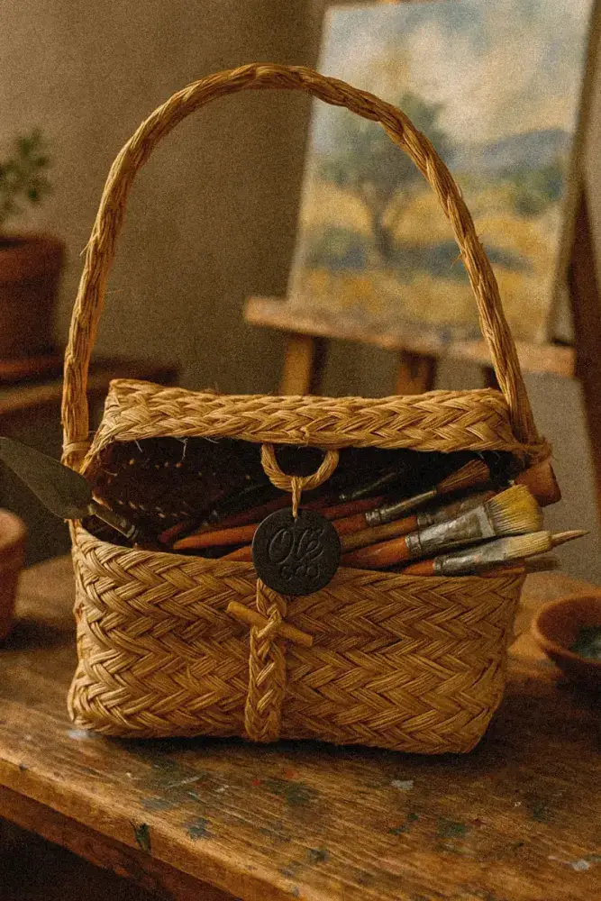 Olé & Co. Espartomand met schilderkwasten